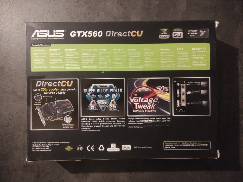 Відеокарта ASUS GTX560 у відмінному стані, робоча на 100%