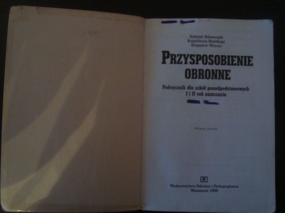 Przysposobienie obronne. Podręcznik dla szkoły ponadpodstawowej.