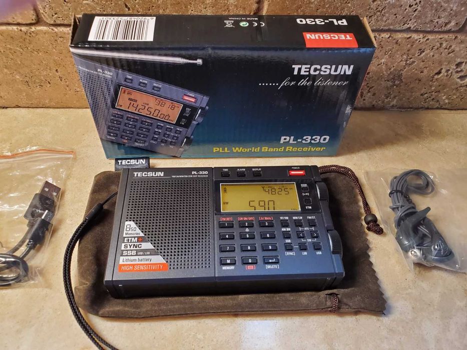 Odbiornik światowy Tecsun PL-330 AM FM SSB CB Nowy