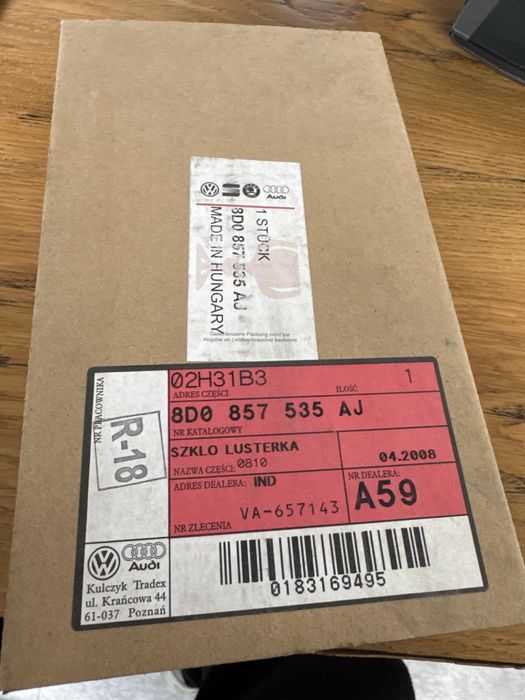 Audi A6 c5 nowe lustro + obudowa