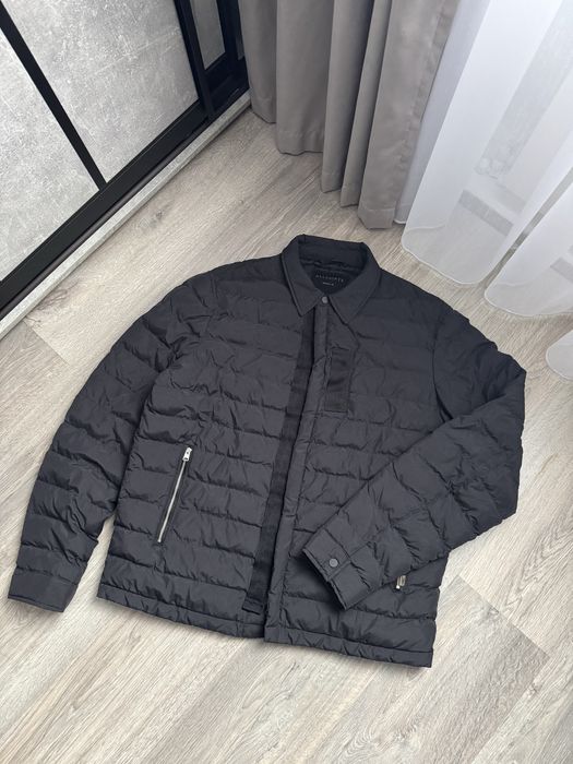 Микропуховик All Saints Black Dark Grey Hughes Padded Jacket