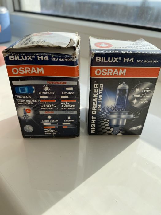 Лампа галогенная Osram Night Breaker Unlimited +110% 12В H4 60/55Вт