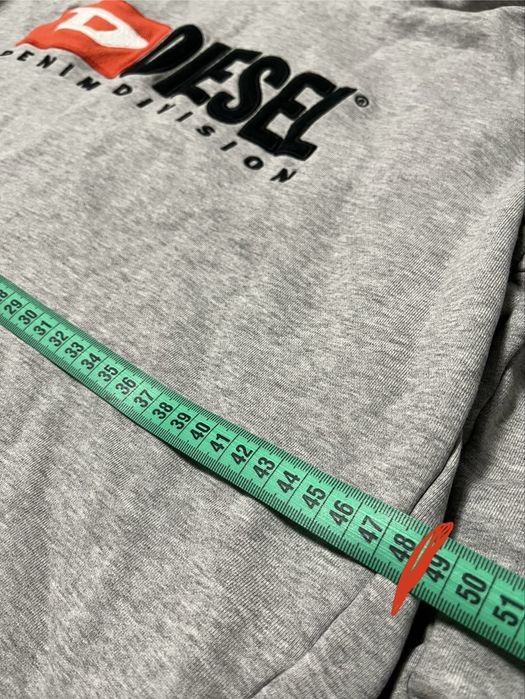 Кофта худі Diesel сірого кольору
