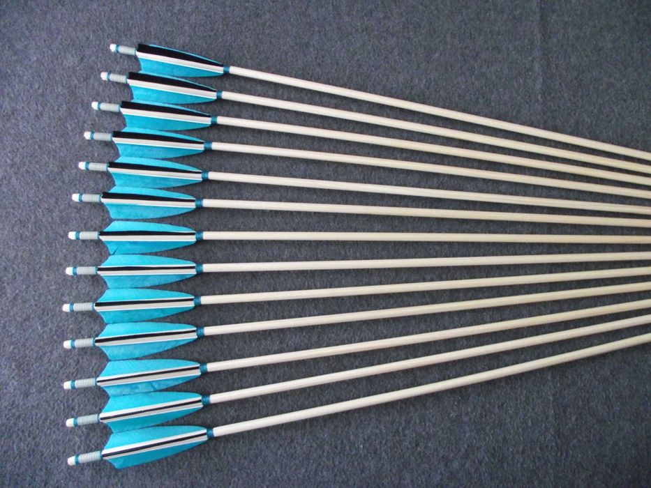 30-35 świerk  nr 574 Komplet 32" strzał do łuku strzała drewniana
