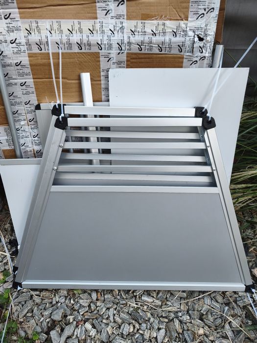 AluRide transporter samochodowy L - aluminiowy 80x92x65 cm