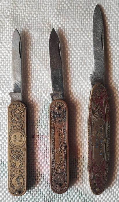 Lote de 3 navalhas muito antigas - SCP, Espumantes ...
