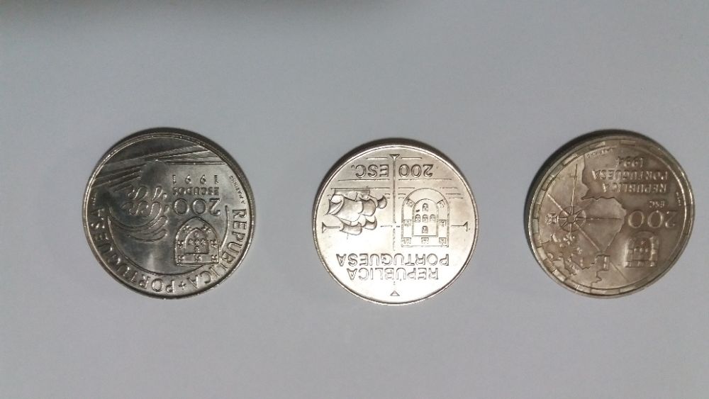 Moedas de 200$00 República Portuguesa