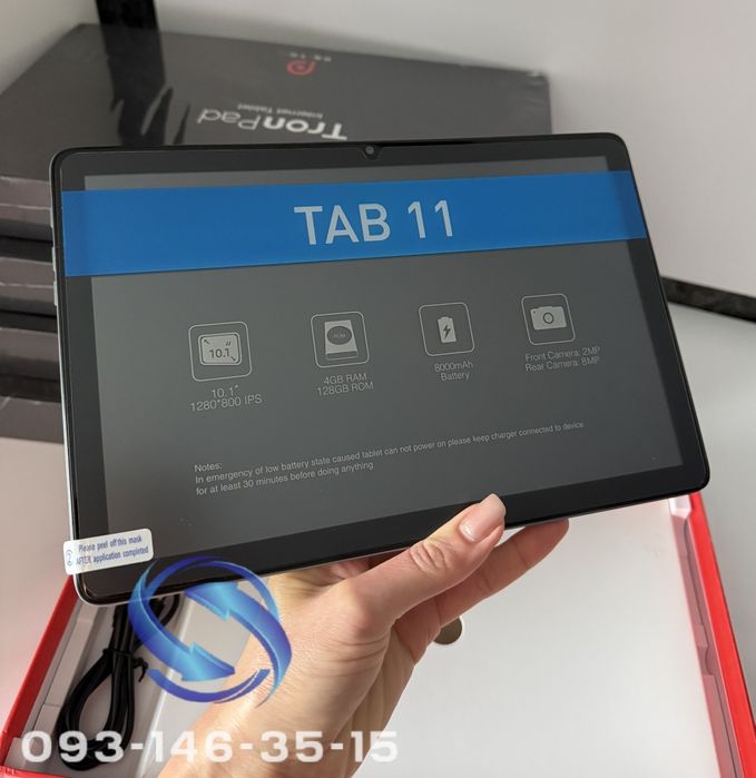 Планшет 16/128GB Pritom Tab 11 + єкран 10.1 дюймів 8000 mAh ютуб фейсбук