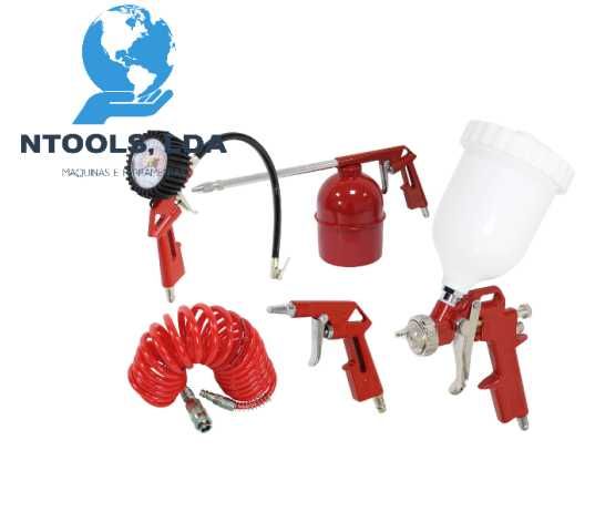 Kit Conjunto Ar Pintura 5 Unid Copo Superior