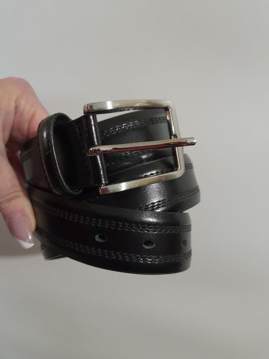 Чоловічий шкіряний ремінь The Savile Row Company чорний р. 38/L