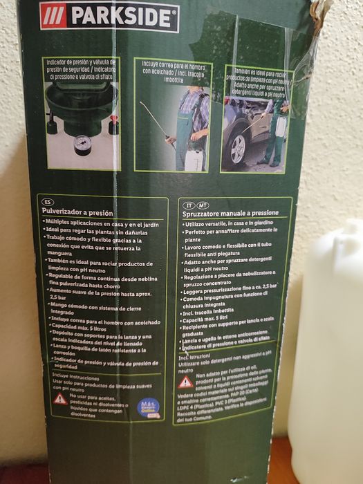 Pulverizador bomba de pressão com manómetro