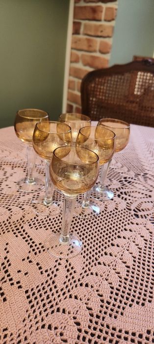 5 kieliszków do likieru PRL