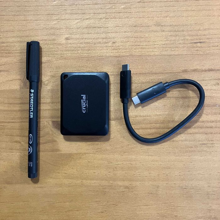 Drive externa portátil SSD USB-C 3.2 (Crucial X10 Pro 1TB)