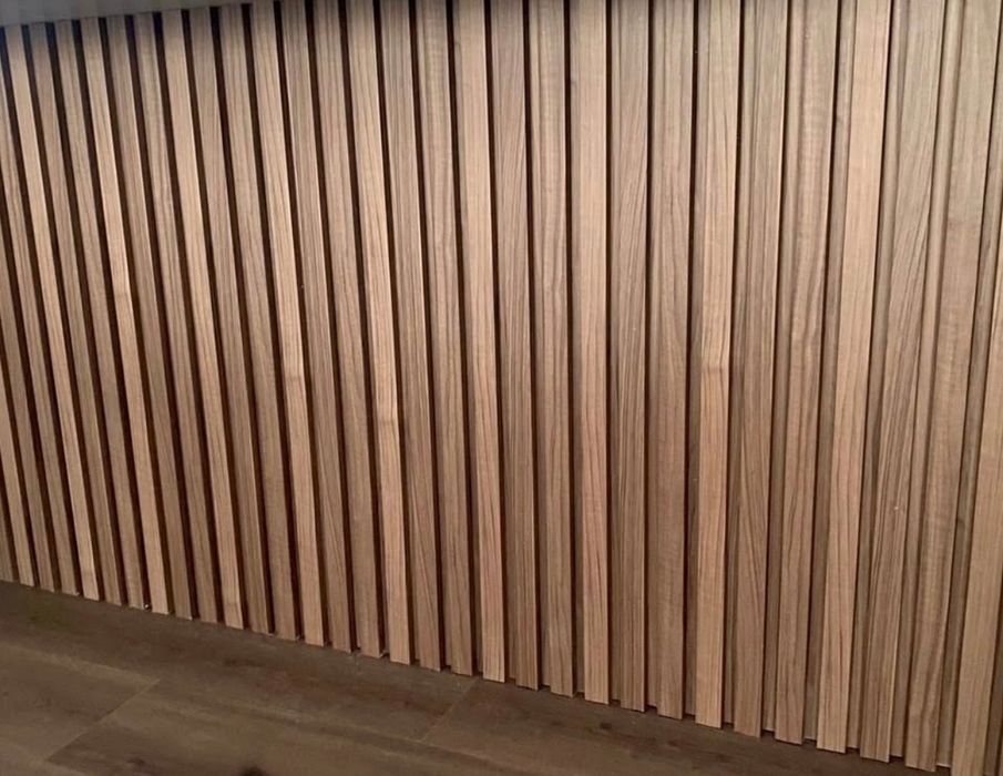 Painel ripado em PVC Lourinhã nogueira 2600x143x24 mm Westcoast - 5 unidades