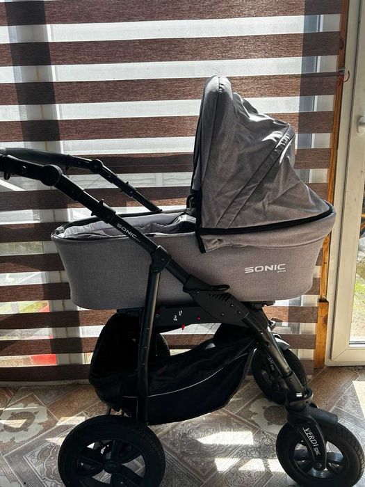 Дитяча коляска 3 в 1 Verdi Sonic Plus 06 Grey/Black