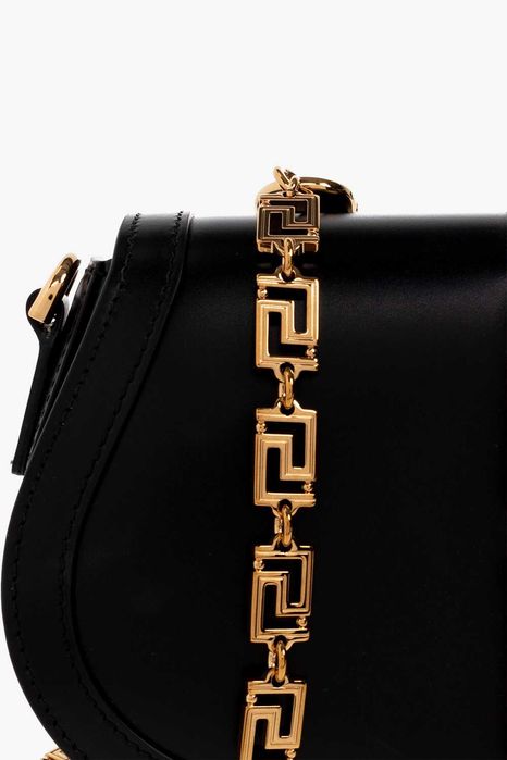 Versace Czarna  Torba na ramię ‘Greca Goddess’