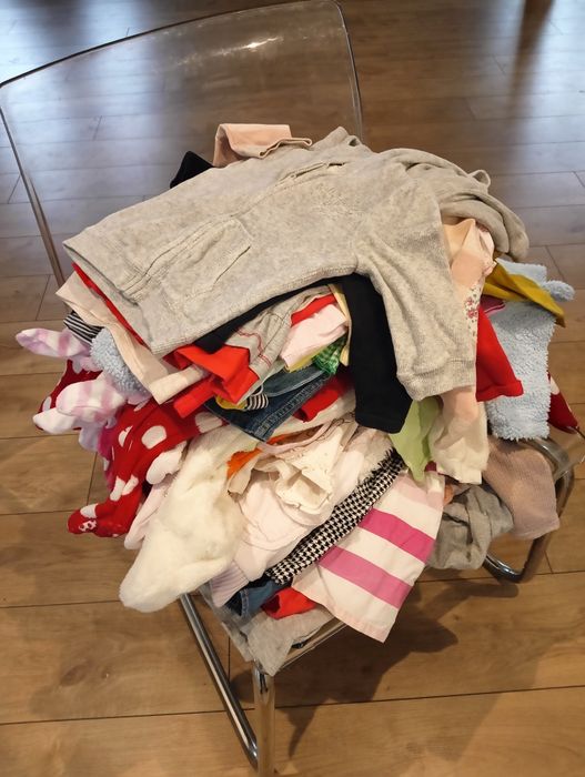 Mega paka ubrań dla dziewczynki H&M Zara Next k. 60 szt roz 0-24