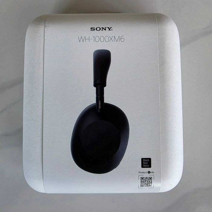 Nowe słuchawki Sony WH-1000XM6 czarne