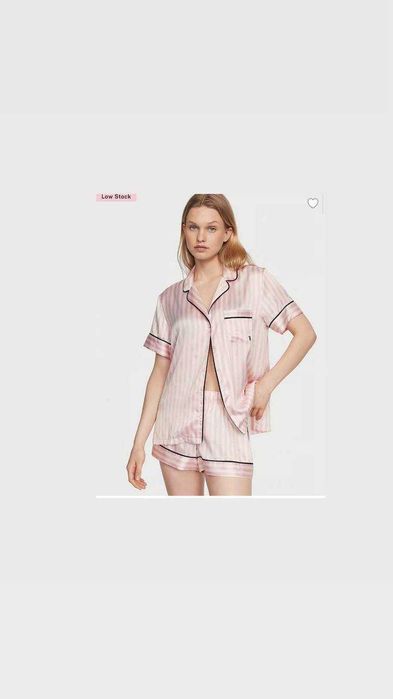 Сатинова піжама шорти сорочка оригінал вікторія сікрет розм М та XL