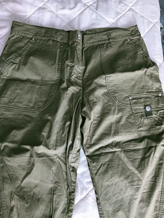 Rybaczki Bonprix 44, zielone/ khaki