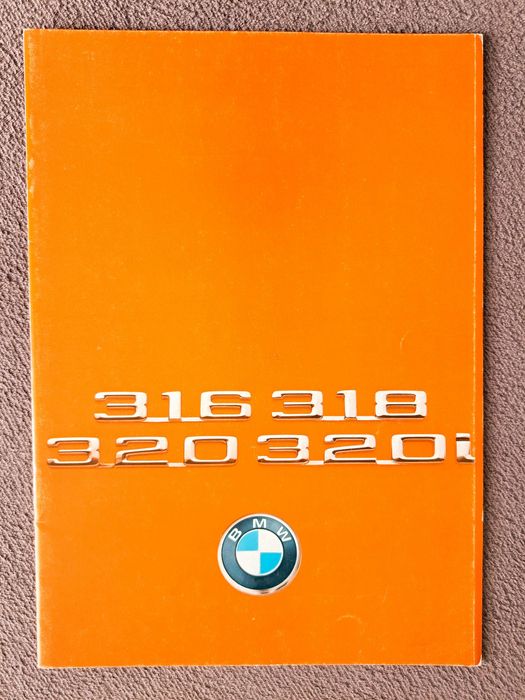 BMW 3 E21 - 1975 ( 316, 318, 320, 320i ) prospekt 51 lat ! 32 strony, stan BDB-