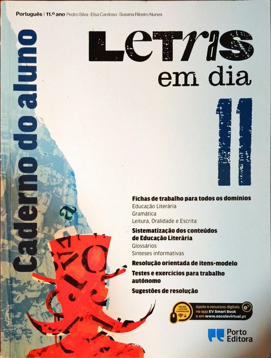 Cadernos de exercícios de português