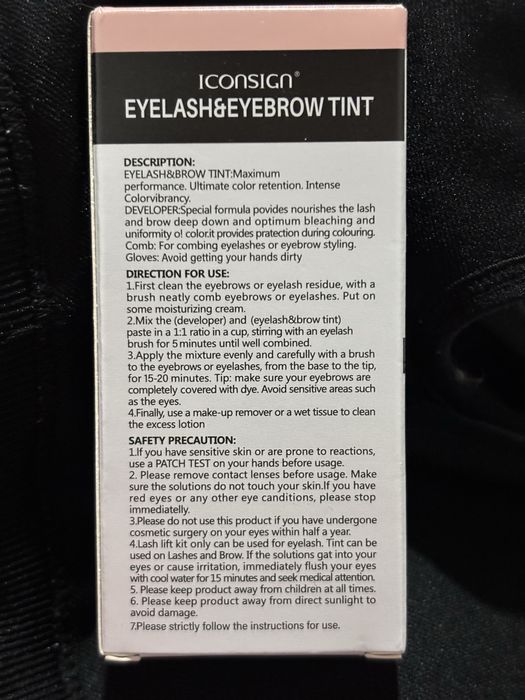 Tintura para sobrancelha