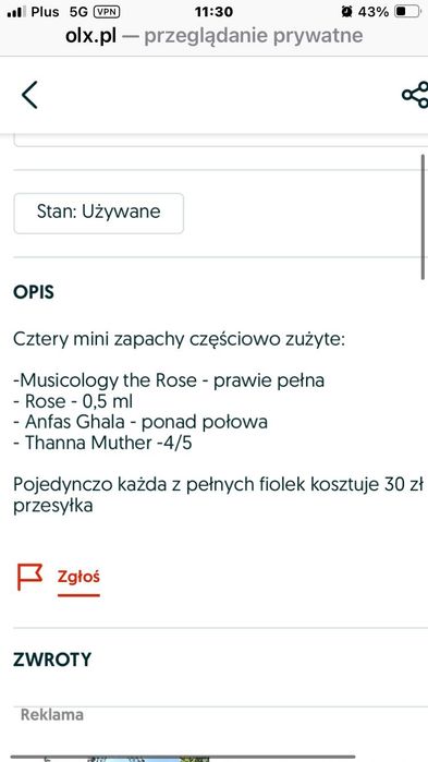 - Kolekcja  ok. 45 szt. Zapachów dla fanki zapachów