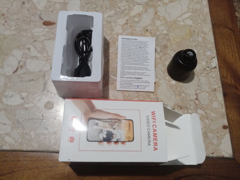 Câmara WiFi  discreta  com visão noturna