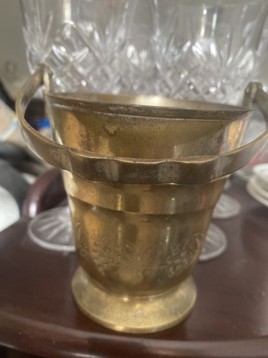 Ведёрко винтаж латунь