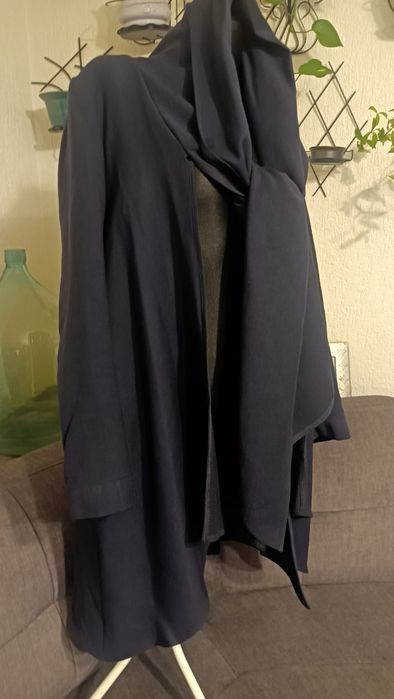 Zara-welniany płaszcz/poncho bez zapiecia M