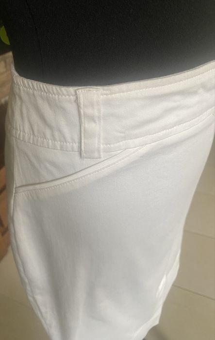 Spodnica midi CAMAIIEU  r M na L kremowo biala