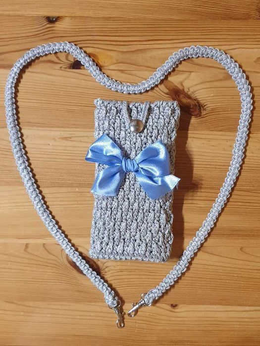 Torebka - etui do smartfonów – ręcznie robiona – nr kat. (EDS6)