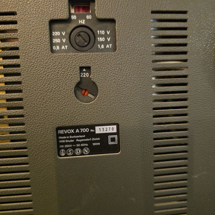 Revox A700 + instrucja+ szpule+nab