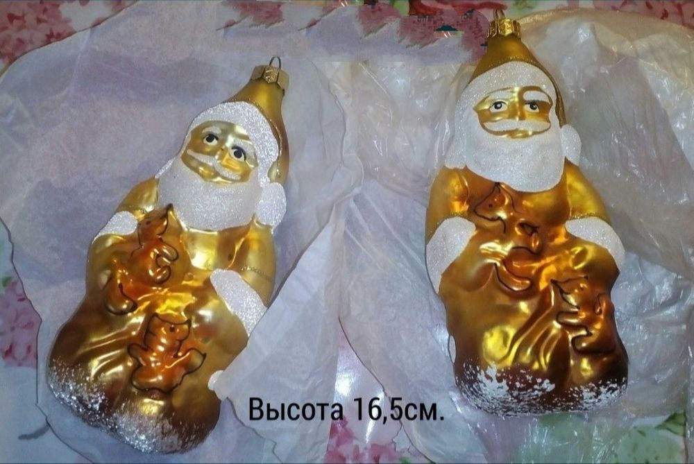 Новогодний носок для подарков, рождественский чулок Снеговик.