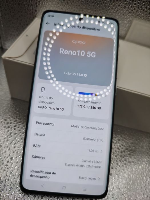 OPPO Reno 10 5G como novo
