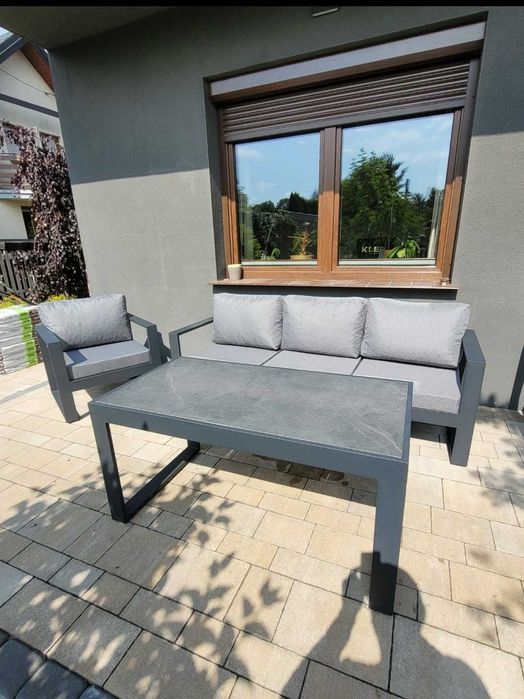 Zestaw mebli ogrodowych/ NOWOCZESNE/ NA ZAMÓWIENIE/ aluminium, tkanina outdoor