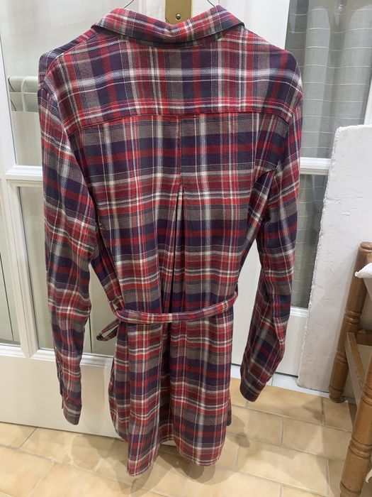 Camisa túnica Throttleman tamanho L bordeaux/vermelho