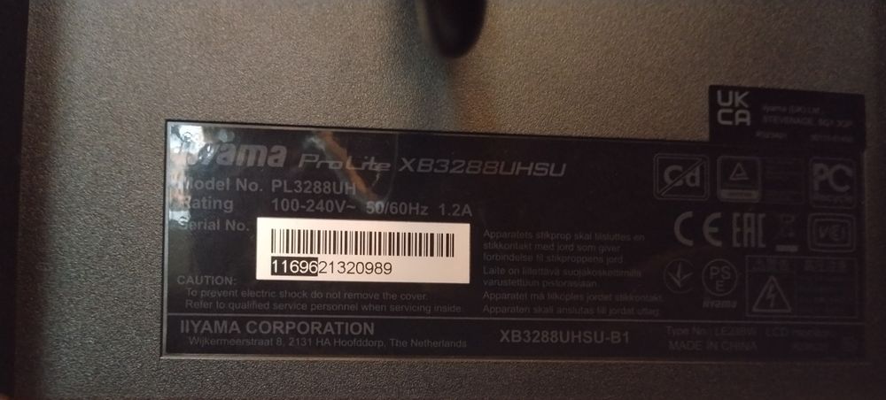 Monitor 4k 32" iiyama XB3288UHSU