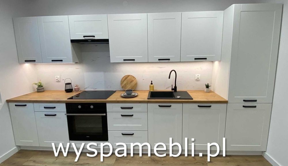 MODUŁOWE meble kuchenne do dowolnej konfiguracji MDF 380cm frezowane