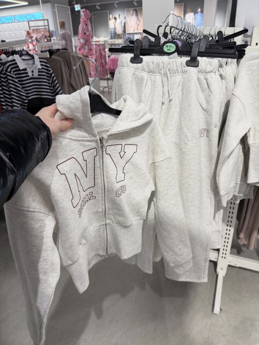 Кофта світшот худі фліс сірий меланж 134