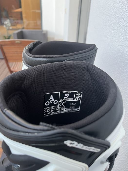 Botas mota: Motocross/Enduro Alpinestars Tech 3 Black/White Edition