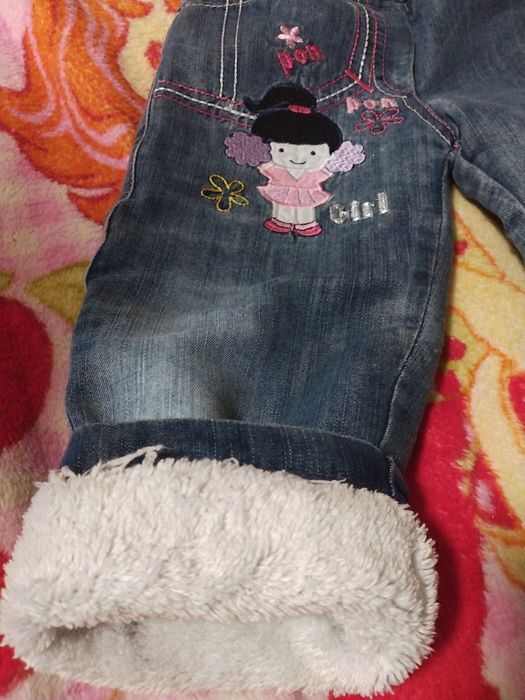 Джинсы тёплые. Штаны на 2-3 года