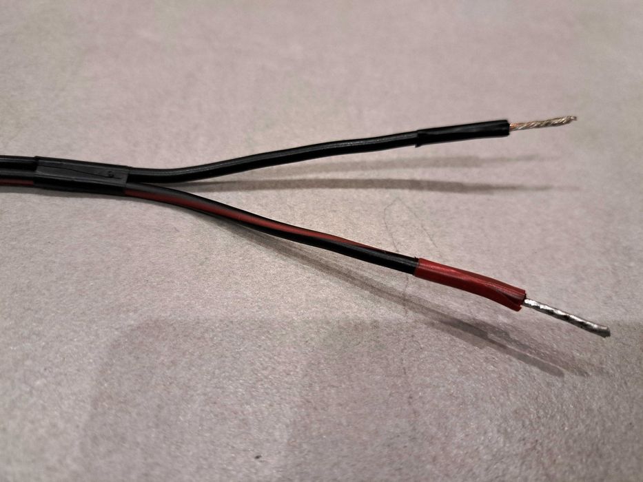 Kable Głośnikowe Miedź Wtyki DIN2 Kątowe Unitra Radmor Tonsil Technics