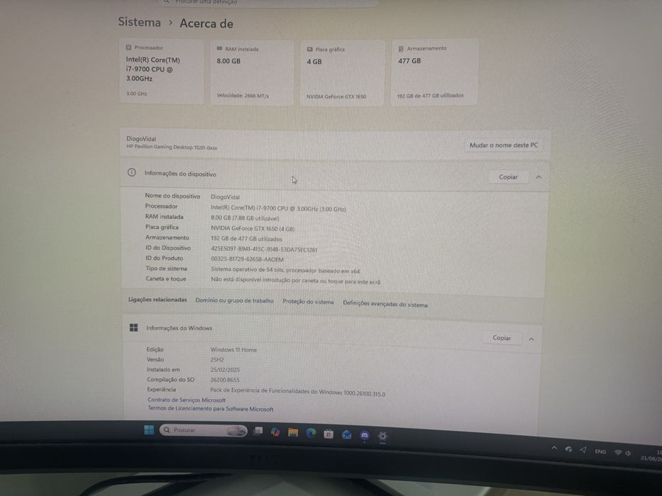 Setup Gaming Completo HP Pavilion – Pronto a Usar!