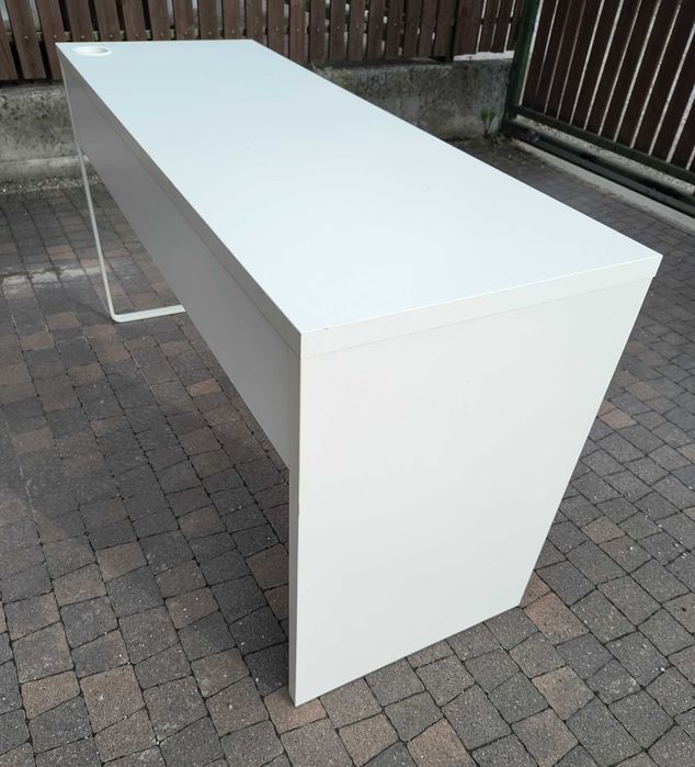 biurko MICKE - ikea białe 142x50x75 używane