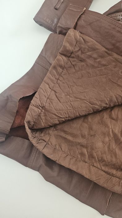 Skórzane płaszcz trencz bordowy skóra naturalna vintage