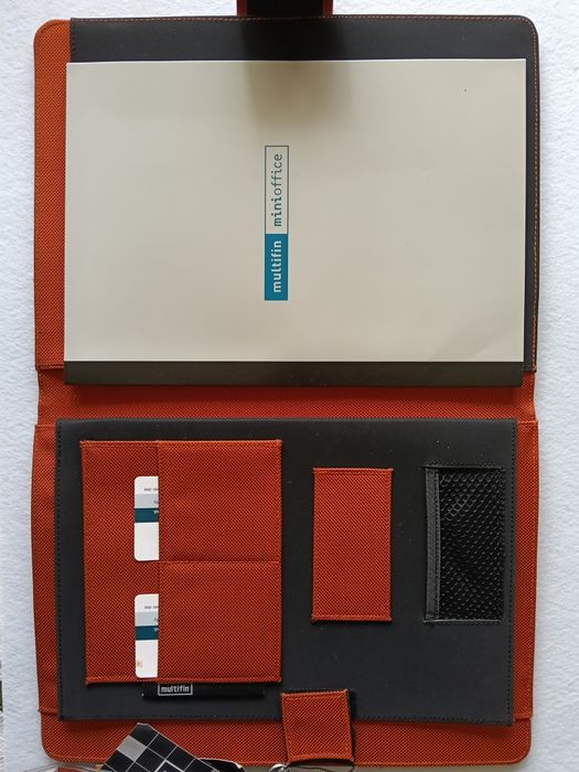 Porta-documentos portátil com bloco de notas á prova de água