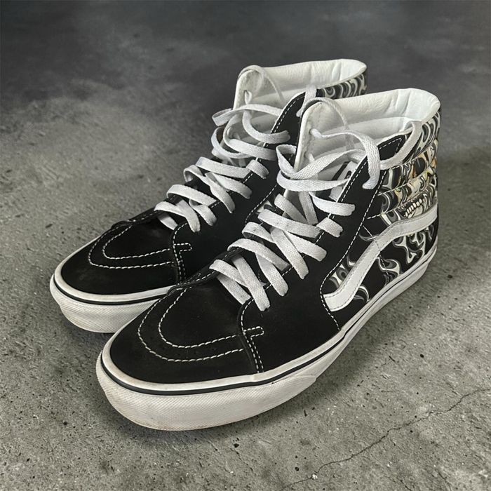 Vans Sk8 hi Flame skull