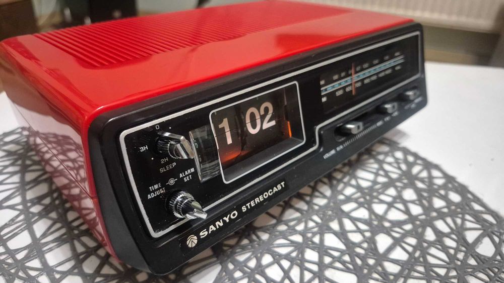 Zegar klapkowy radio budzik SANYO RM5320 (JAPAN)